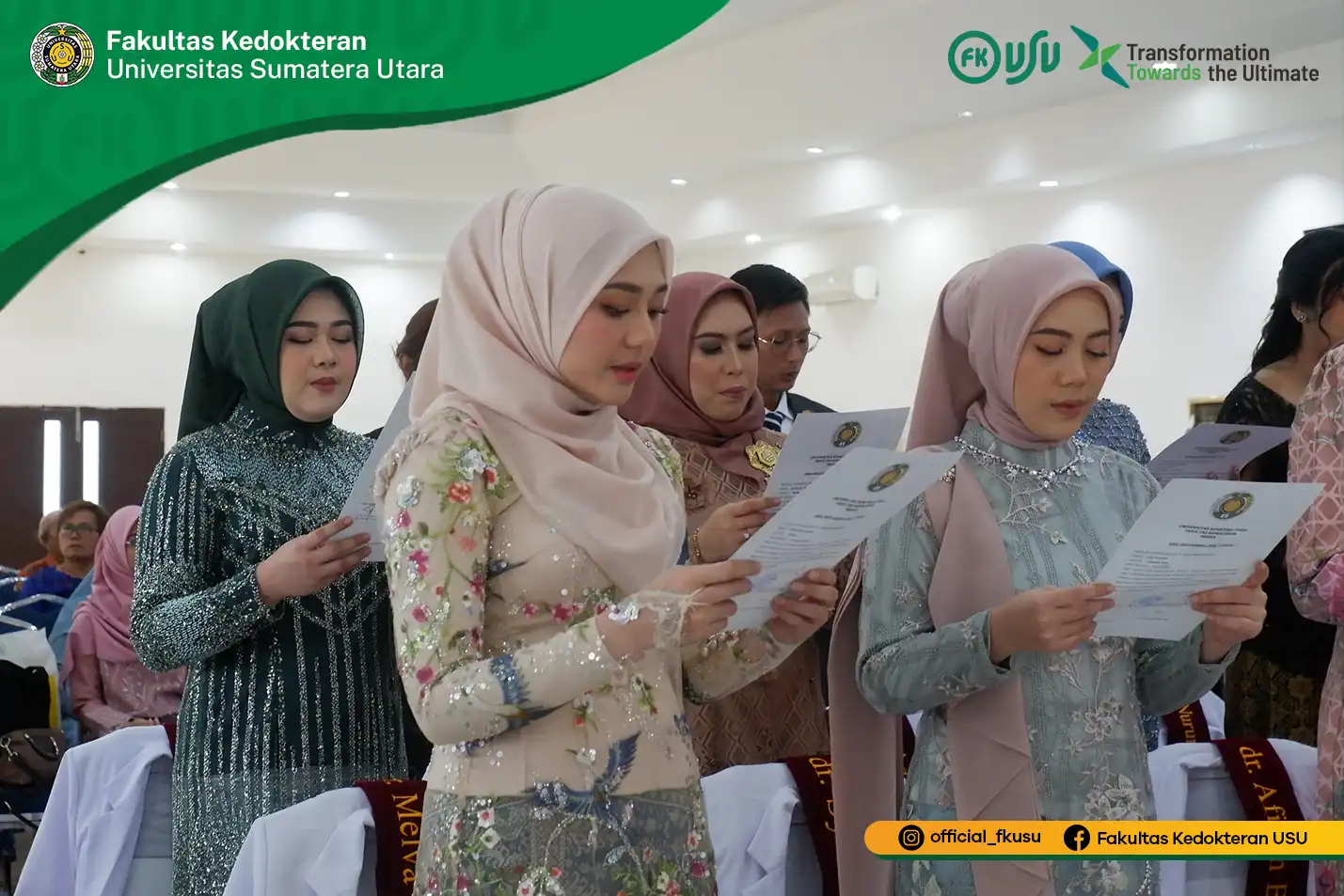 13 Dokter Baru Fakultas Kedokteran USU Ikuti Pelantikan Dokter Periode II T.A. 2024/2025
